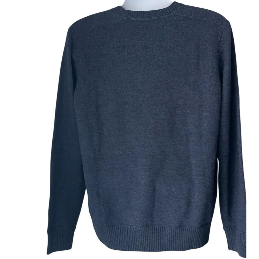 L.L.‎ Bean Signature Merino Wool Crewneck Sweater Mens XL Blue